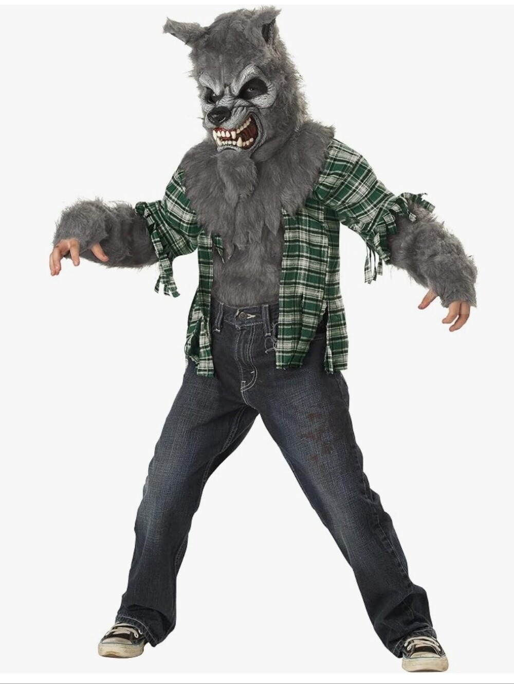 NWOT California Costumes Kids Warewolf Costume Sz S 6-8